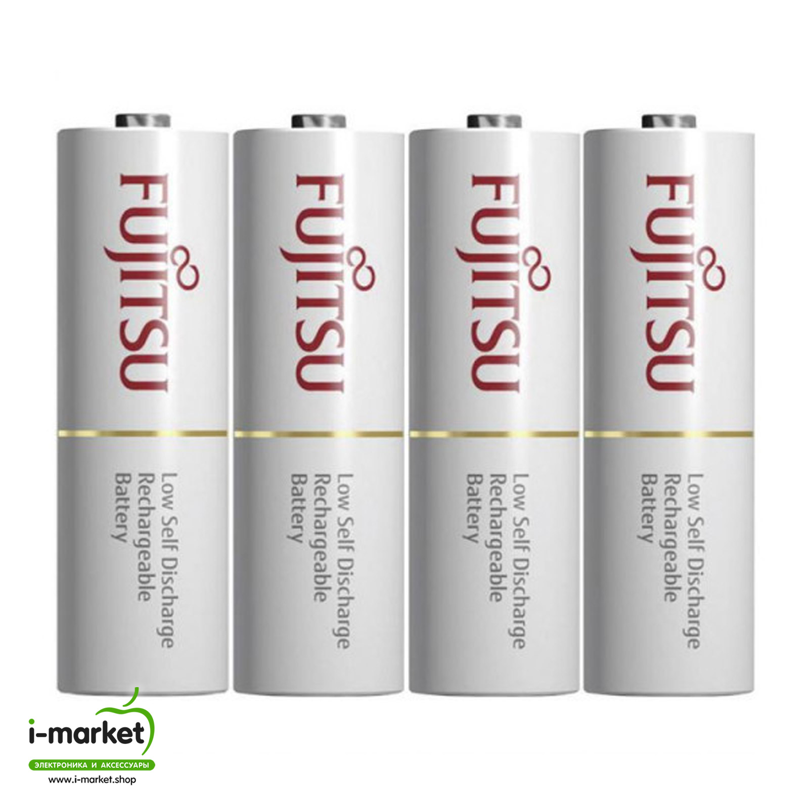 Аккумулятор профессиональный Fujitsu перезаряжаемый R6 AA NI-MH 2000mAh, в блистере 4 штуки, тип пальчиковый.
