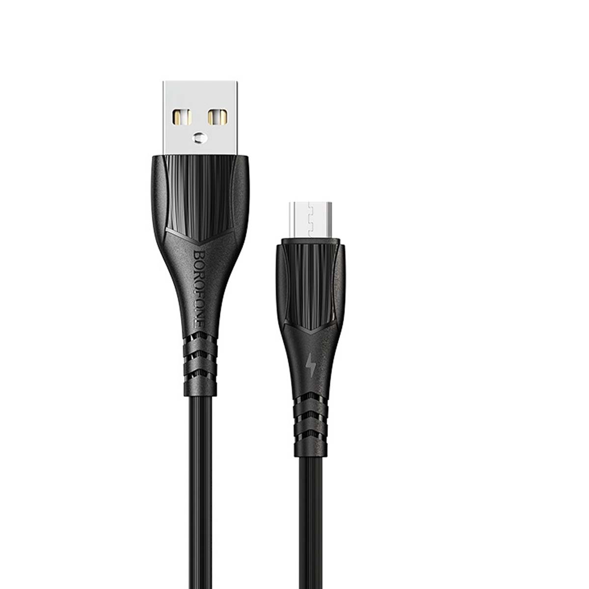 Кабель BOROFONE BX37 Wieldy Micro USB, 2.4A, длина 1 метр, силикон, цвет черный