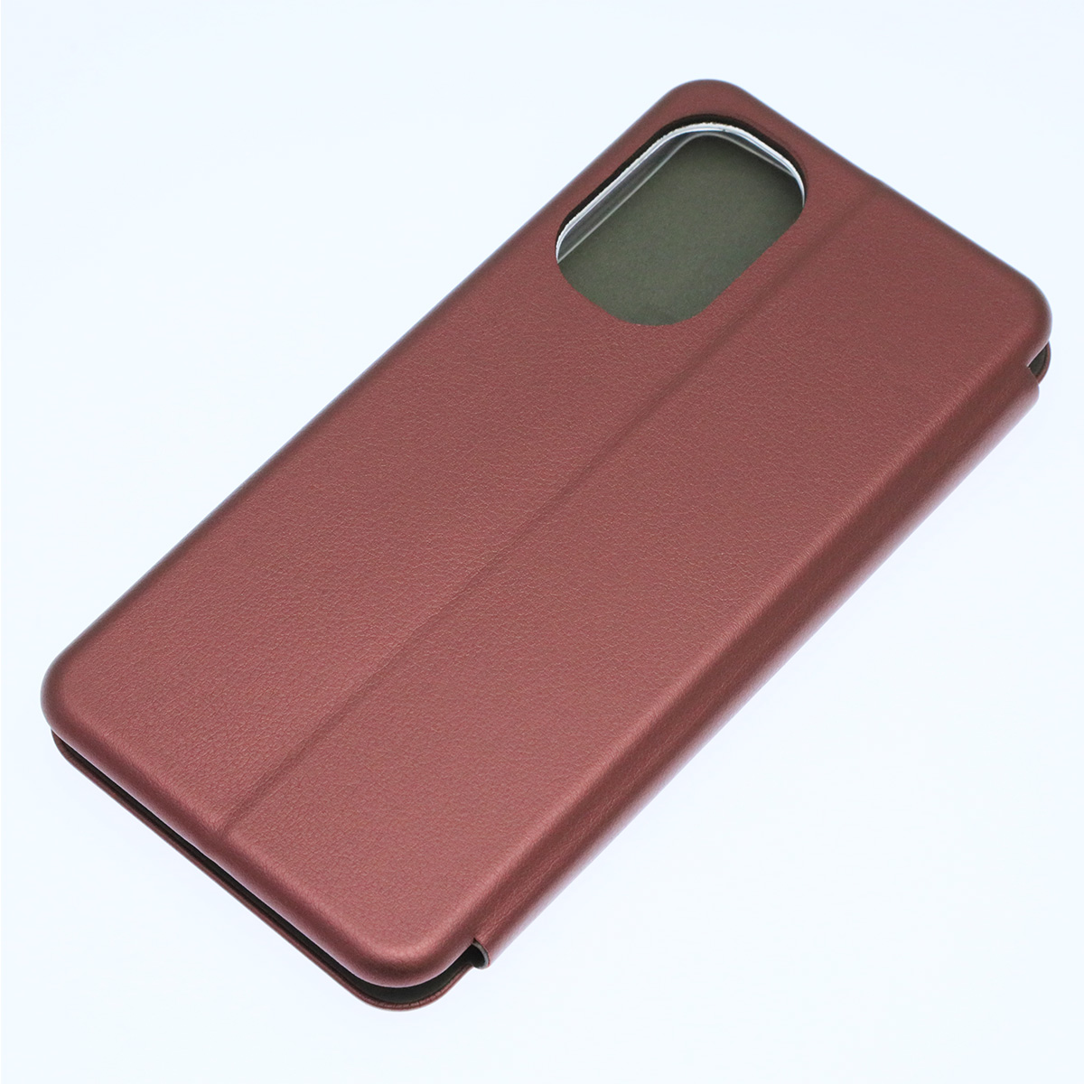 Чехол книжка STYLISH для TECNO Camon 19, Camon 19 Pro, экокожа, визитница, цвет бордовый