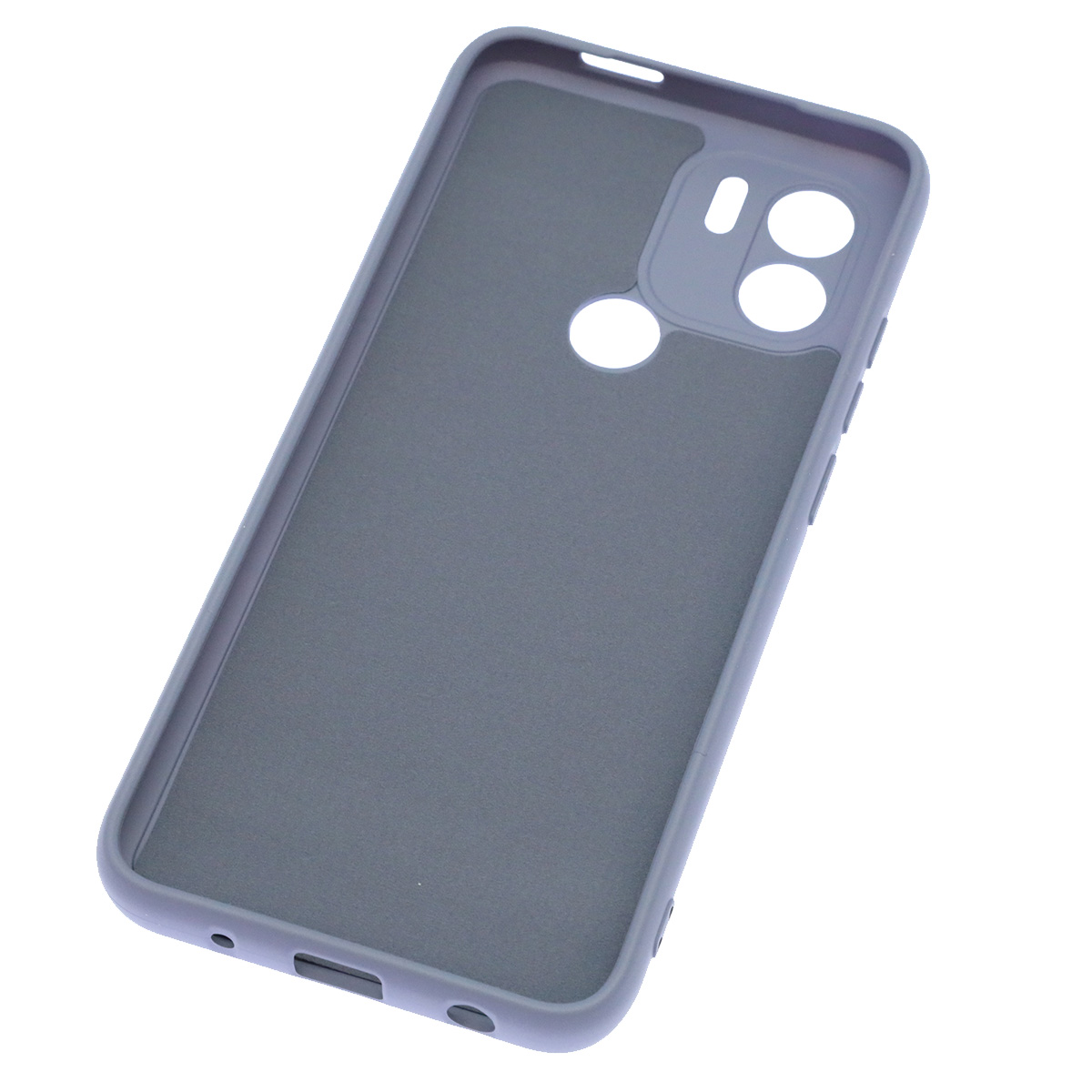 Чехол накладка NANO для Redmi A1 Plus, Redmi A2 Plus, POCO C51, силикон, бархат, цвет космический серый