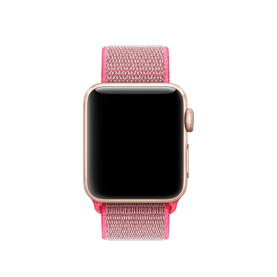 Ремешок для часов Apple Watch (38-40 мм), нейлон, цвет розовый