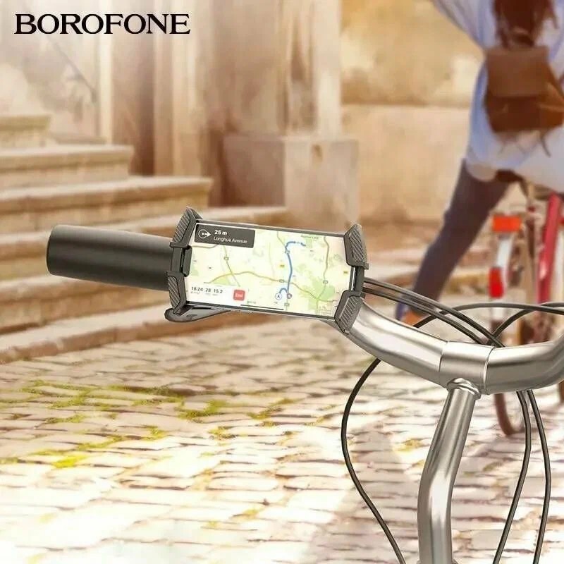BOROFONE BH72 Airfly держатель для телефона на руль велосипеда, мотоцикла, цвет черный