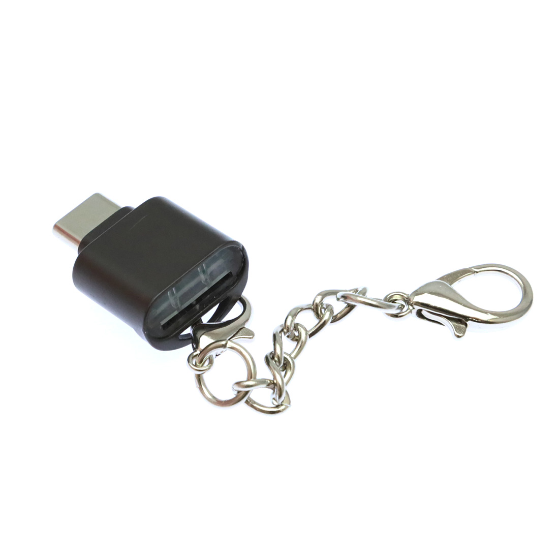 OTG картридер Type-C для MicroSD, без колпачка, цвет графитовый