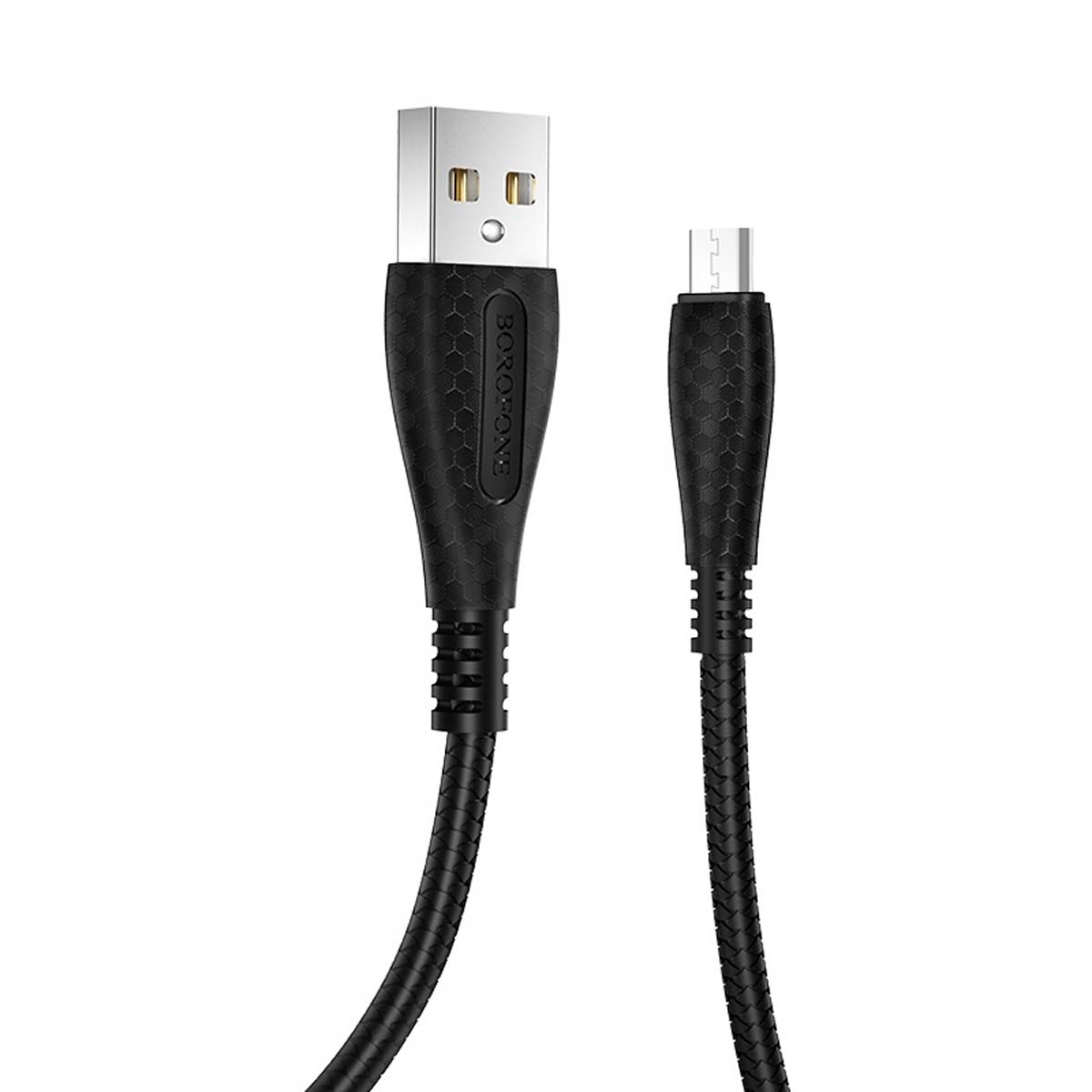 Кабель BOROFONE BX38 Cool charge Micro USB, длина 1 метр, цвет черный