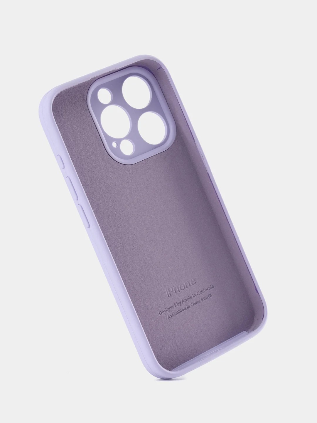 Чехол накладка Silicone Case для APPLE iPhone 13, L-ogo, защита камеры, силикон, бархат, цвет сиреневый