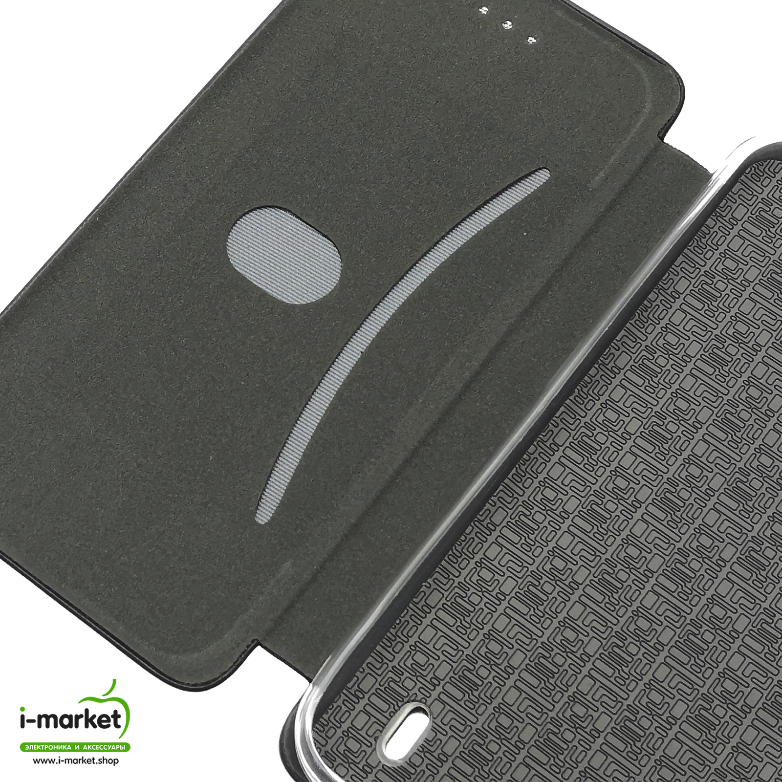 Чехол книжка STYLISH для NOKIA 2.2 (TA-1188), экокожа, визитница, цвет черный.