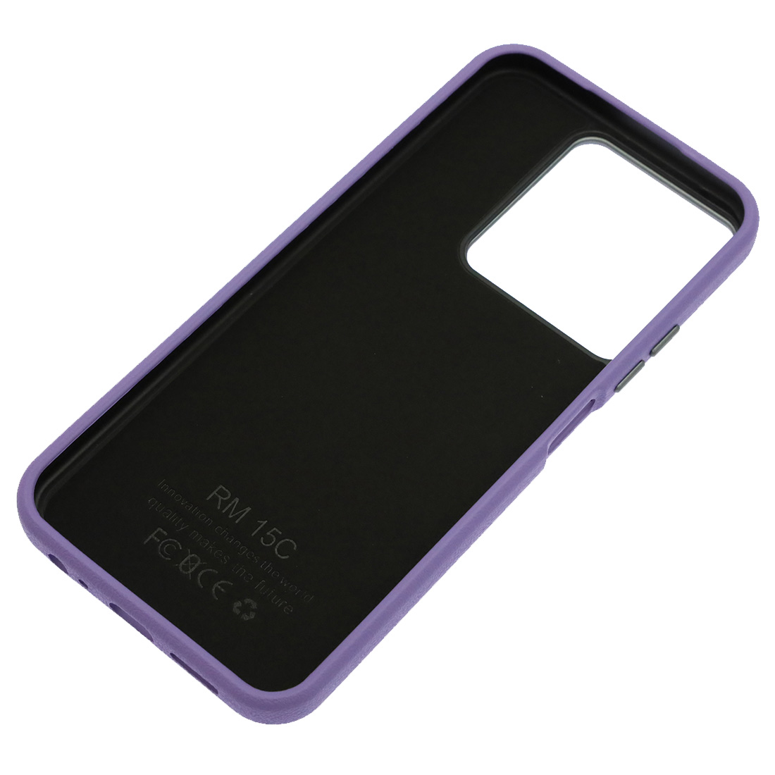 Чехол накладка VICTORIA для XIAOMI Redmi 15C, POCO C85, силикон, пластик, текстура кожи, бархат, цвет сиреневый