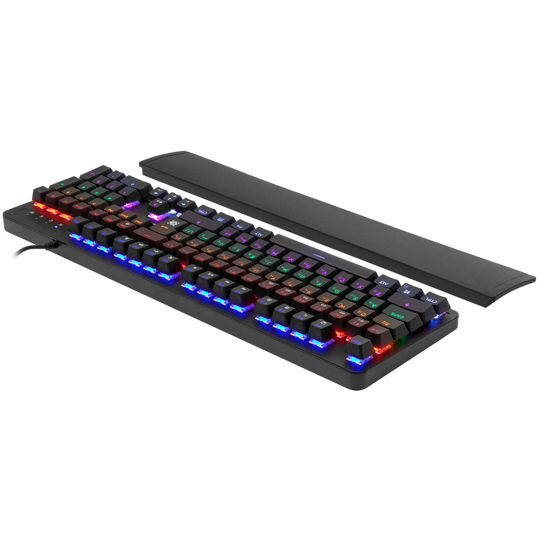 Игровая клавиатура DEFENDER Reborn GK-165DL, механическая, проводная, подсветка, цвет черный (распродажа -30%)