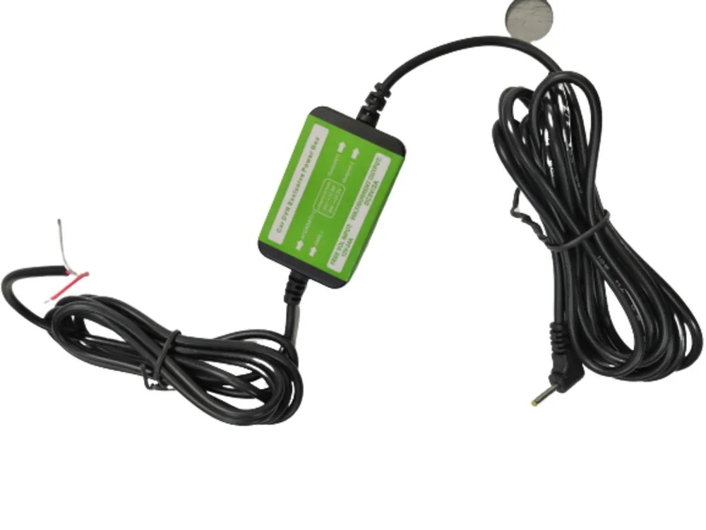 АЗУ (Автомобильное зарядное устройство) адаптер прямого подключения к бортовой сети 12V/24V (5V-1A), с кабелем 3 метра, штекер 2.5x0.7, цвет черный