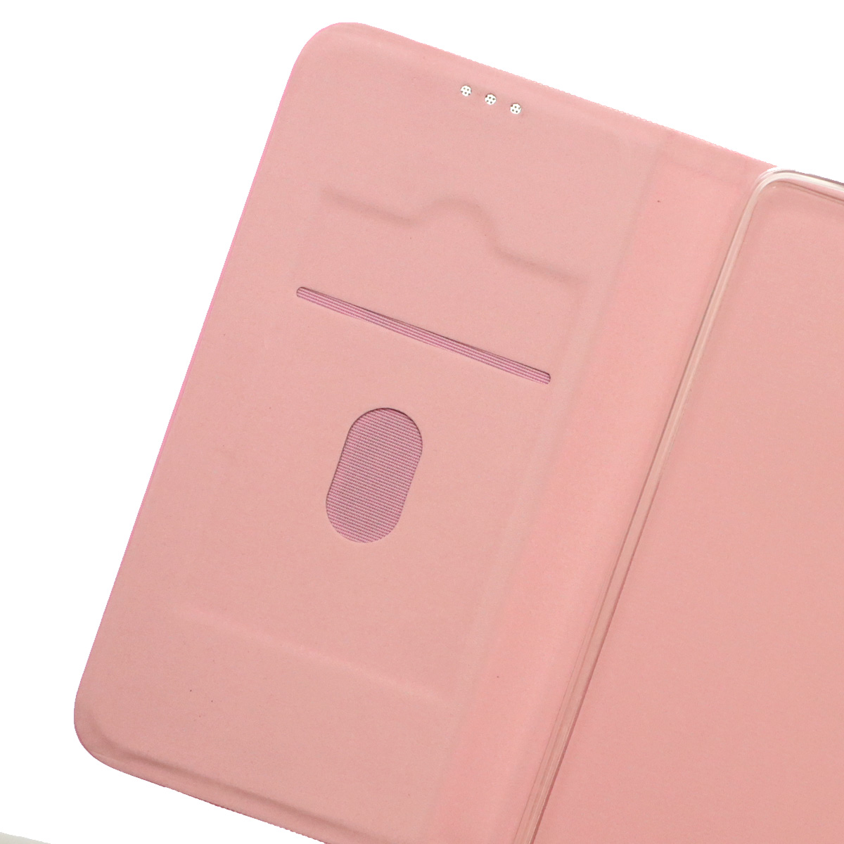 Чехол книжка MESH для APPLE iPhone 14, текстиль, силикон, бархат, визитница, цвет розовый