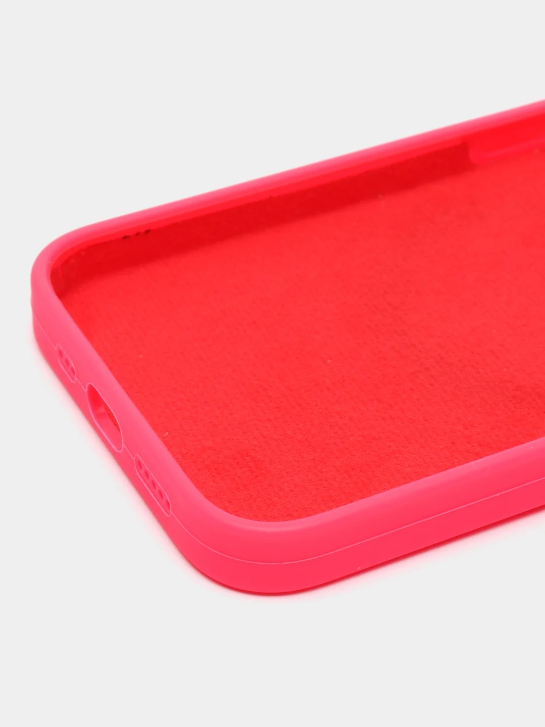 Чехол накладка Silicone Case для APPLE iPhone 13 Pro Max, с поддержкой MagSafe, защита камеры, силикон, бархат, цвет пурпурный