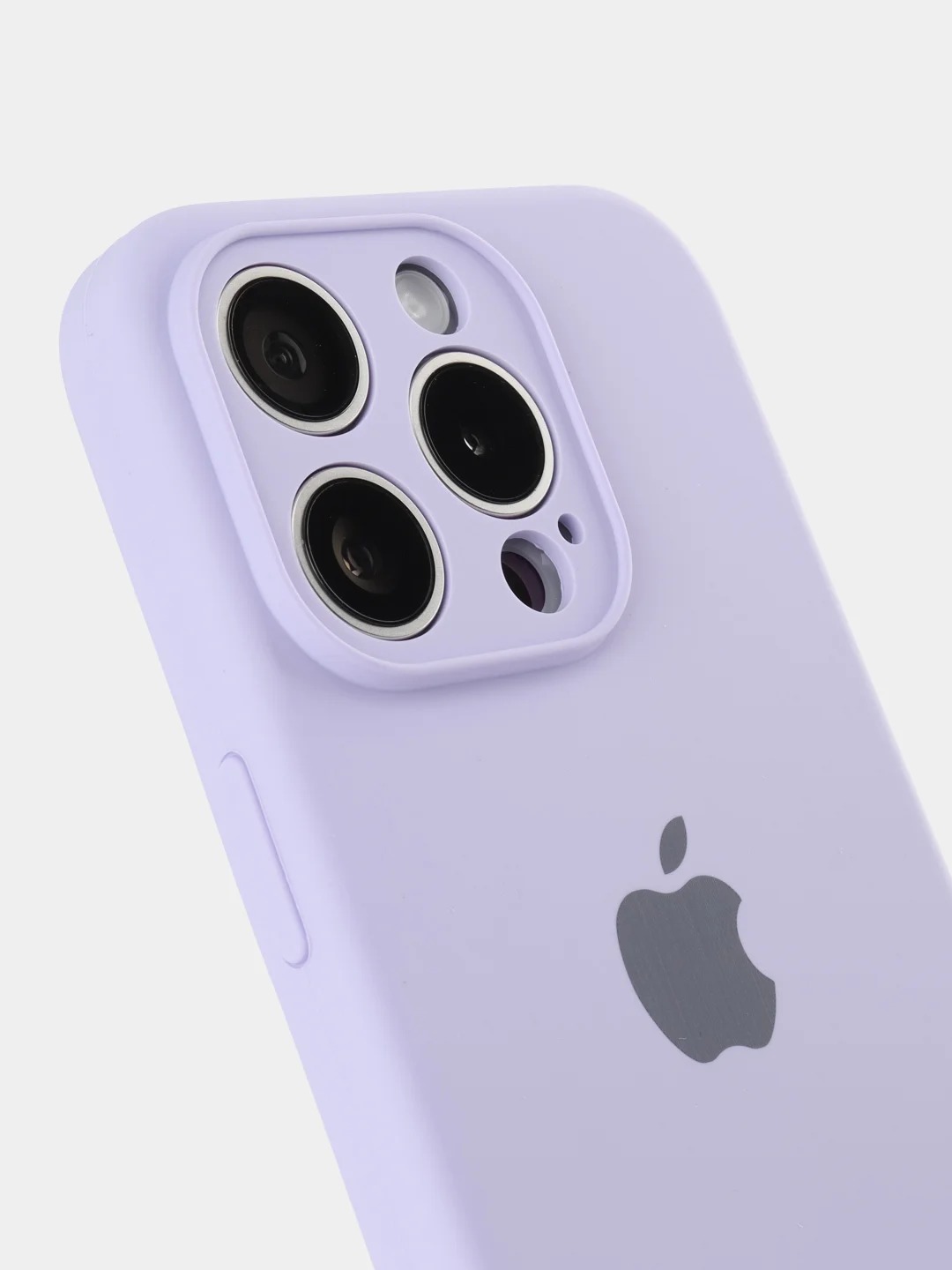 Чехол накладка Silicone Case для APPLE iPhone 13, L-ogo, защита камеры, силикон, бархат, цвет сиреневый