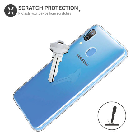 Чехол-накладка для SAMSUNG Galaxy A30 2019 (SM-A305) силиконовая ультратонкая прозрачная TPU CASE.