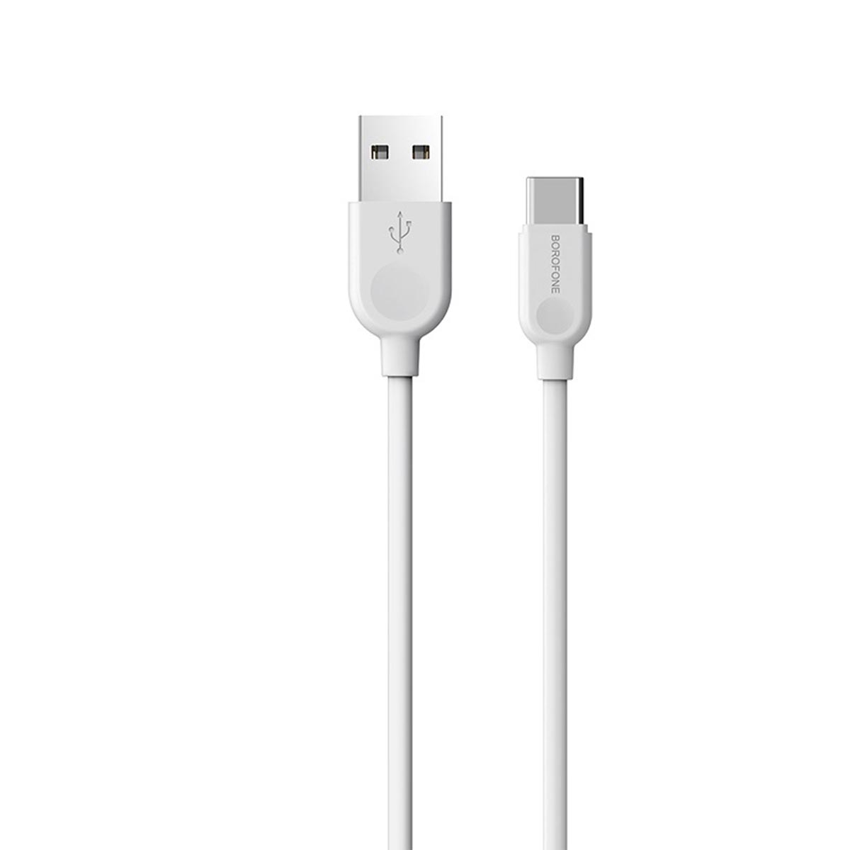 Кабель BOROFONE BX14 LinkJet USB Type C, длина 1 метр, силикон, цвет белый