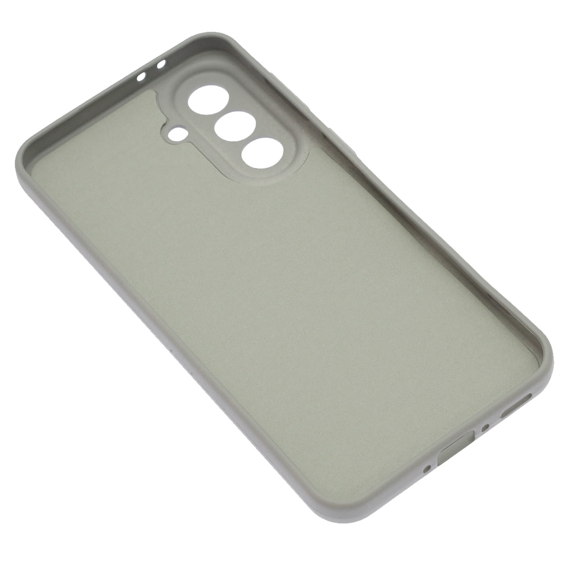 Чехол накладка Silicon Cover для SAMSUNG Galaxy A37, защита камеры, силикон, бархат, цвет серый