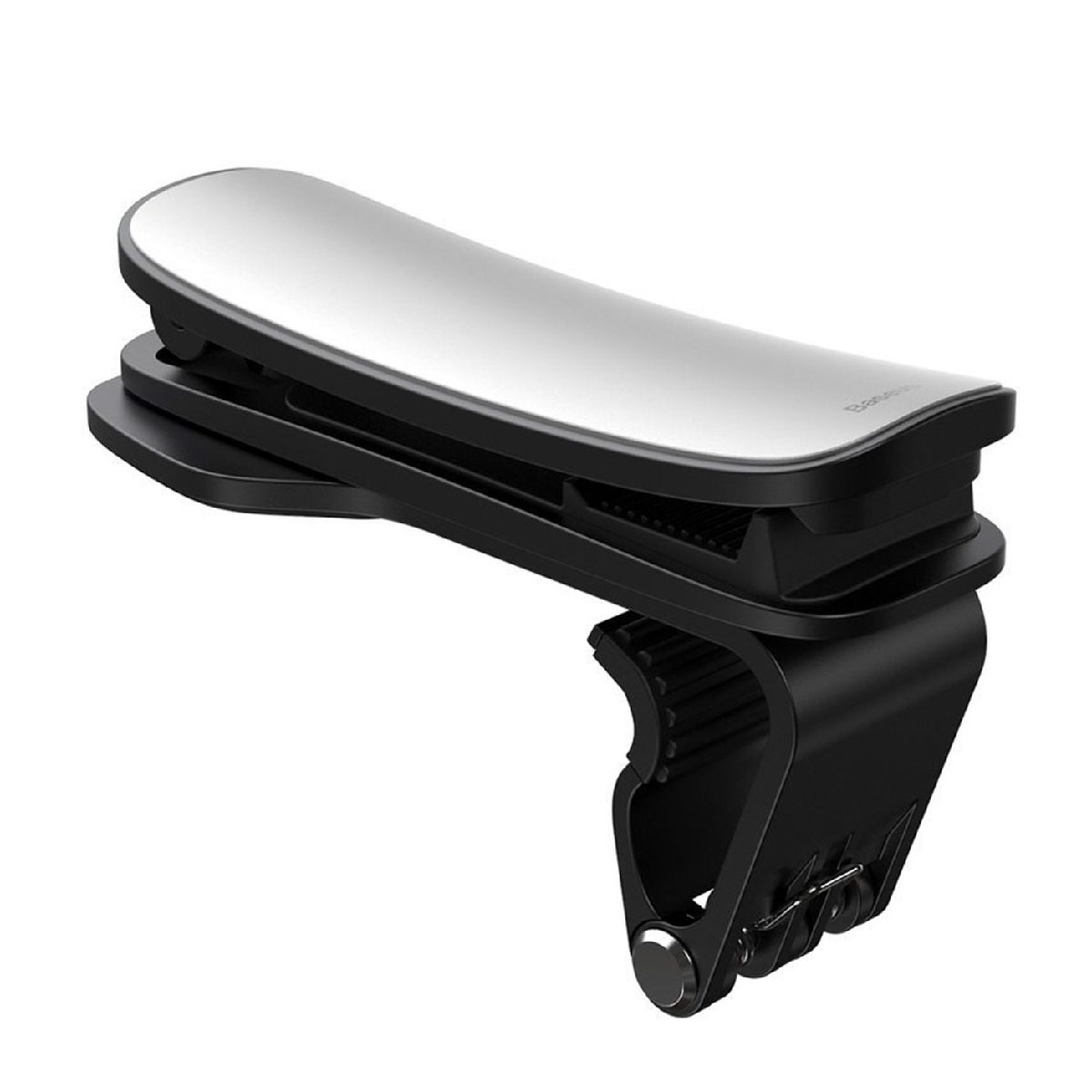 Автомобильный держатель BASEUS SUDZ-A0S Big Mouth Pro Car Mount, прищепка на торпеду, цвет серебристо черный.