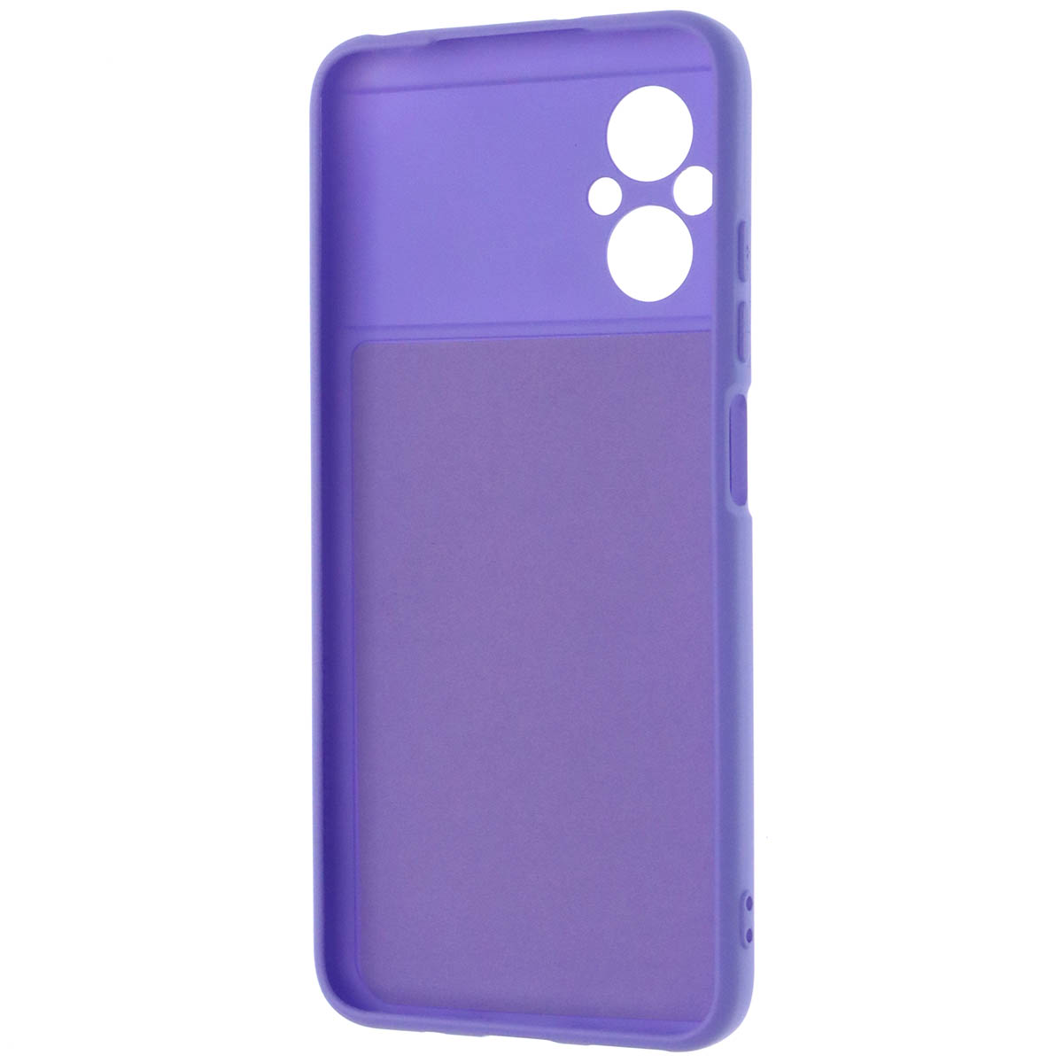 Чехол накладка NANO для XIAOMI POCO M5, силикон, бархат, цвет сиреневый