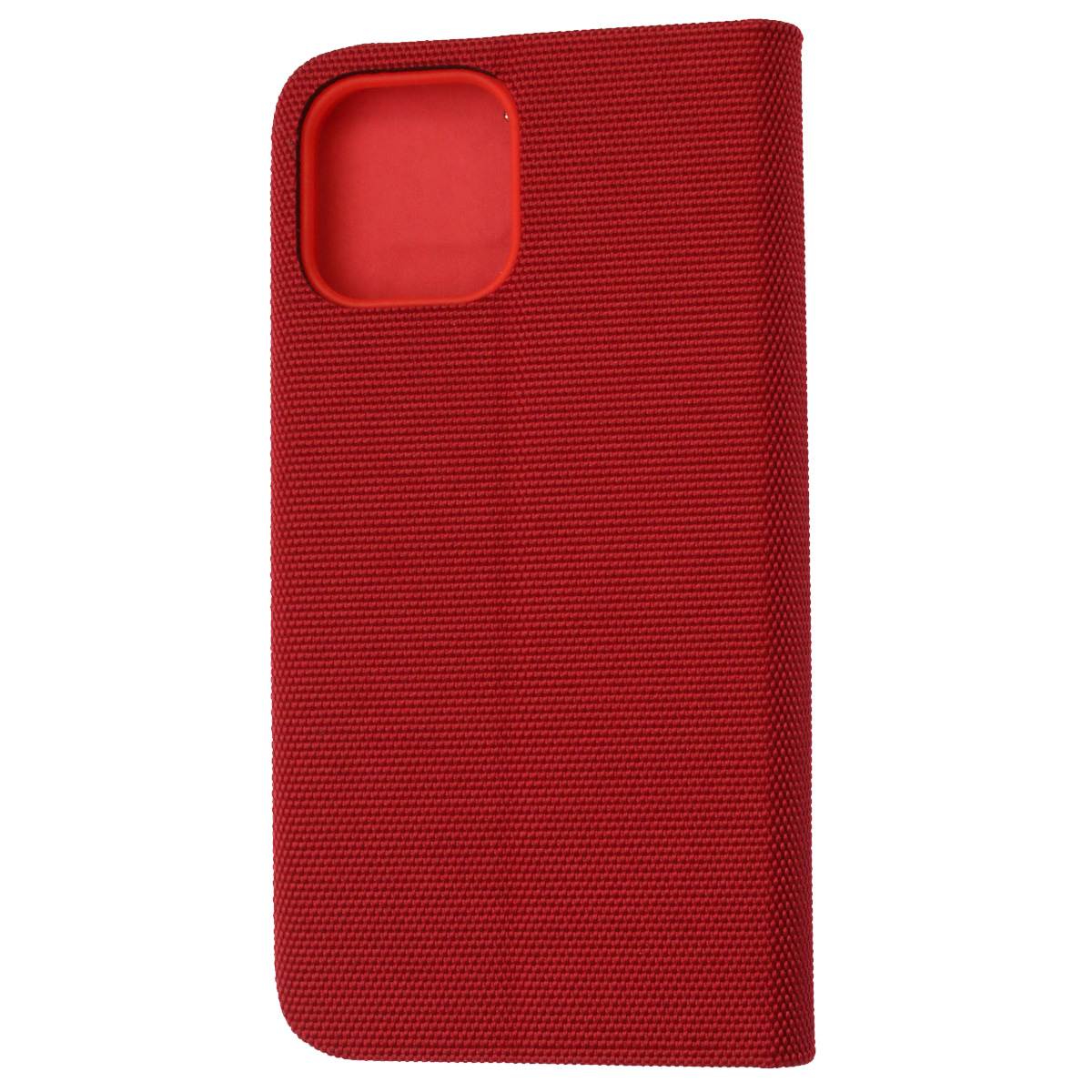 Чехол книжка MESH для APPLE iPhone 12 (6.1), iPhone 12 Pro (6.1), текстиль, силикон, бархат, визитница, цвет красный
