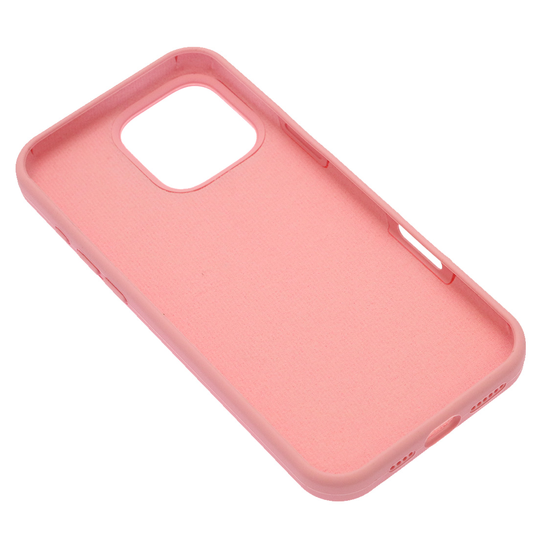 Чехол накладка Silicone Case для APPLE iPhone 16 Pro Max, силикон, бархат, цвет розовый