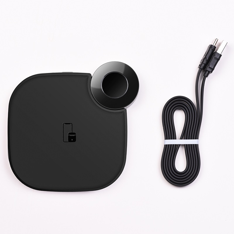 HOCO S5 Rich power 2-в-1 беспроводное зарядное устройство, 5W, 7.5W, 10W и для Apple Watch series 1 / 2 / 3 / 4 (распродажа -50%)