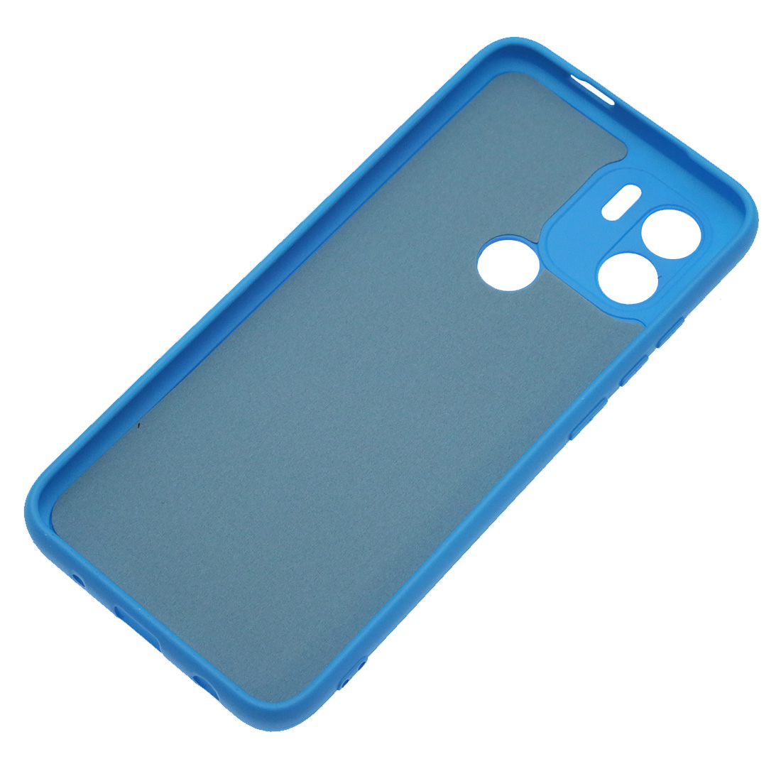 Чехол накладка NANO для Redmi A1 Plus, Redmi A2 Plus, POCO C51, силикон, бархат, цвет голубой