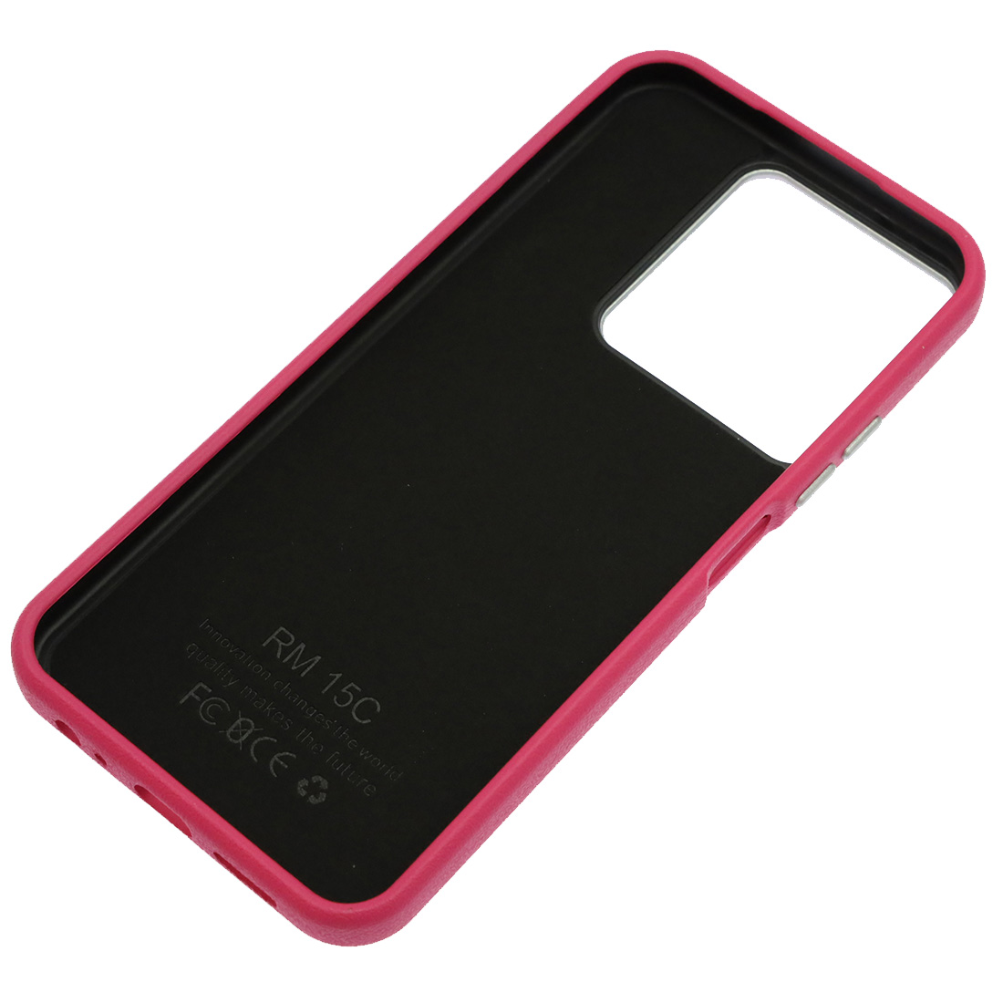 Чехол накладка VICTORIA для XIAOMI Redmi 15C, POCO C85, силикон, пластик, текстура кожи, бархат, цвет фуксия