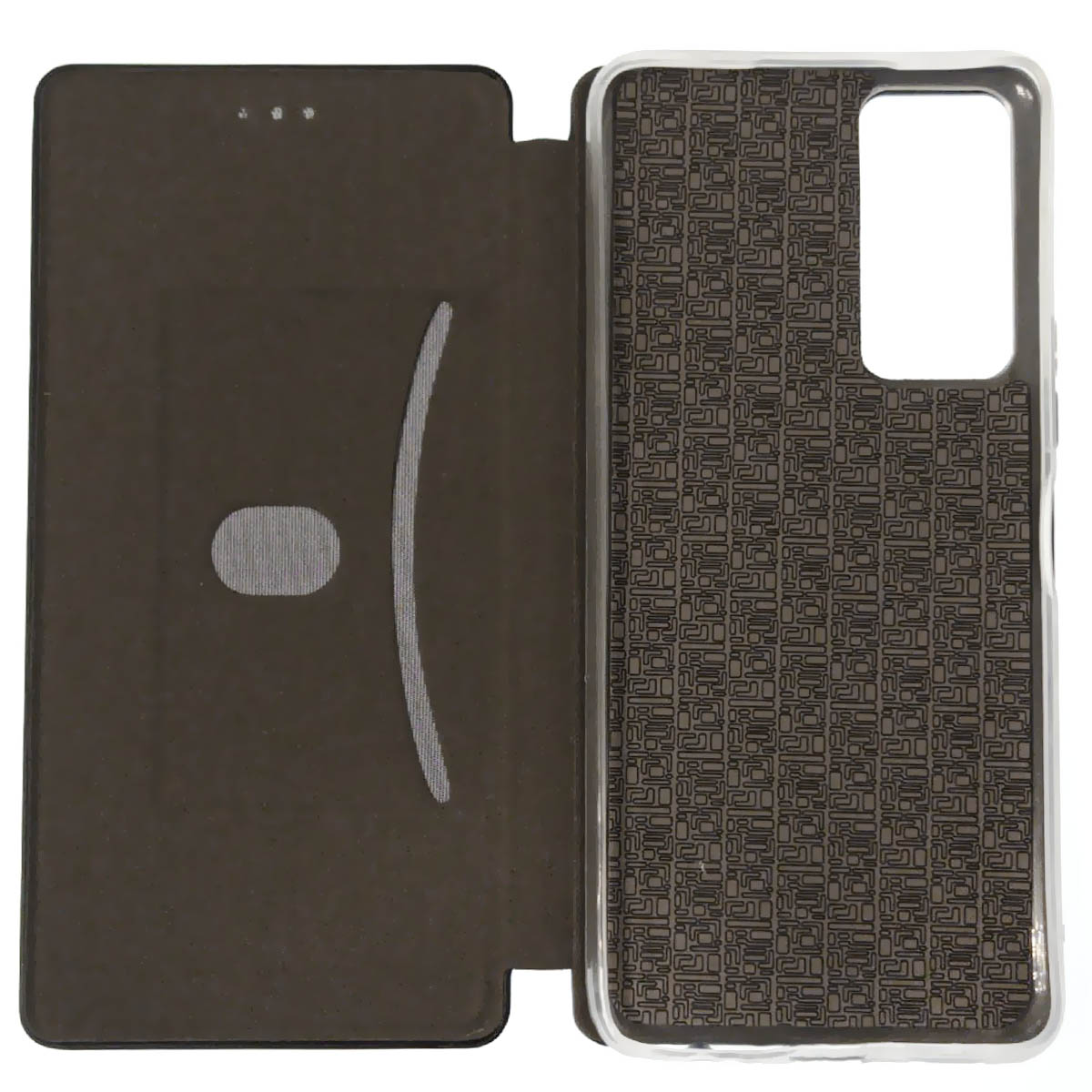 Чехол книжка STYLISH для TECNO Camon 18, 18P, 18T, экокожа, визитница, цвет черный