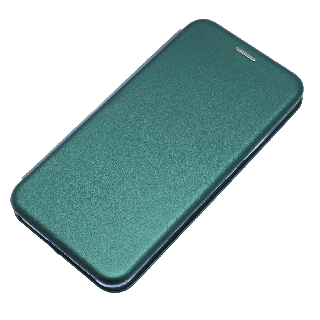 Чехол книжка STYLISH для Realme 15T, силикон, экокожа, визитница, цвет темно зеленый