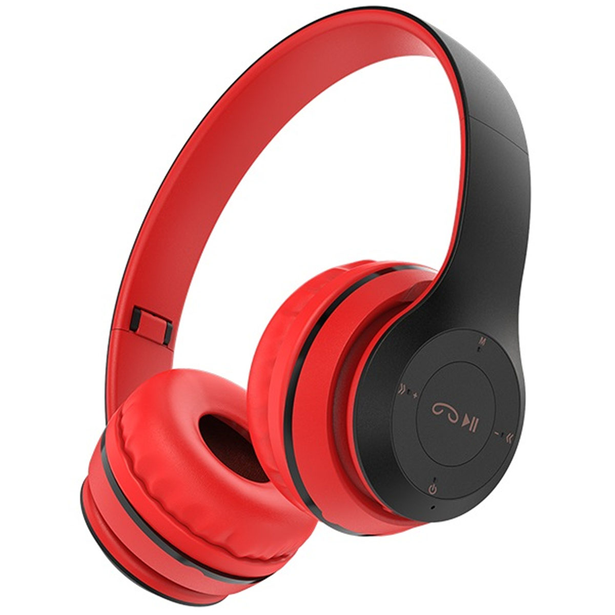 Гарнитура (наушники с микрофоном) беспроводная полноразмерная, BOROFONE BO4 Charming rhyme, цвет красный