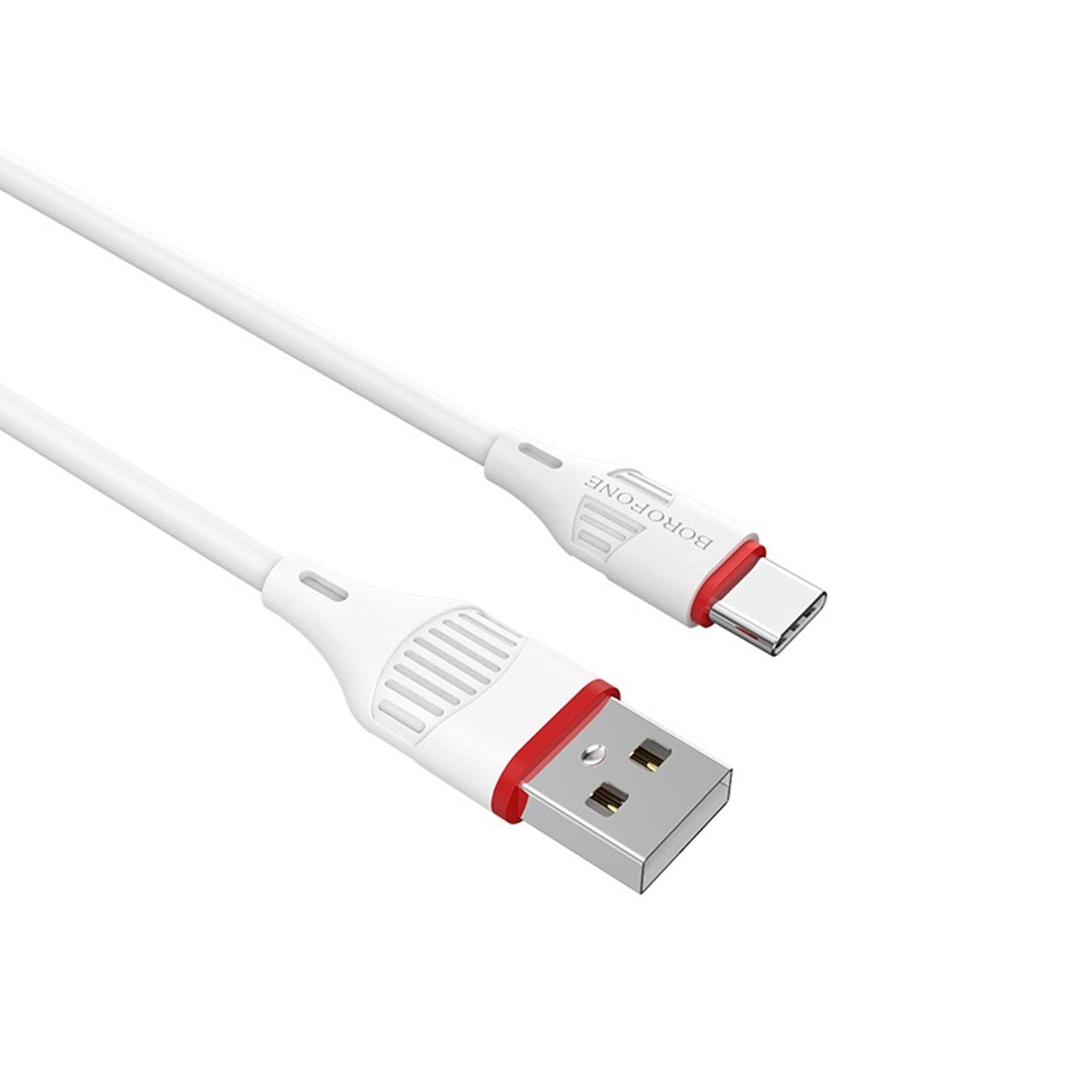 Кабель BOROFONE BX17 Enjoy USB Type C, 3A, длина 1 метр, силикон, цвет белый