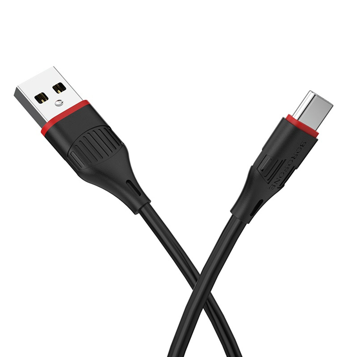 Кабель BOROFONE BX17 Enjoy USB Type C, длина 1 метр, 2A, силикон, цвет черный