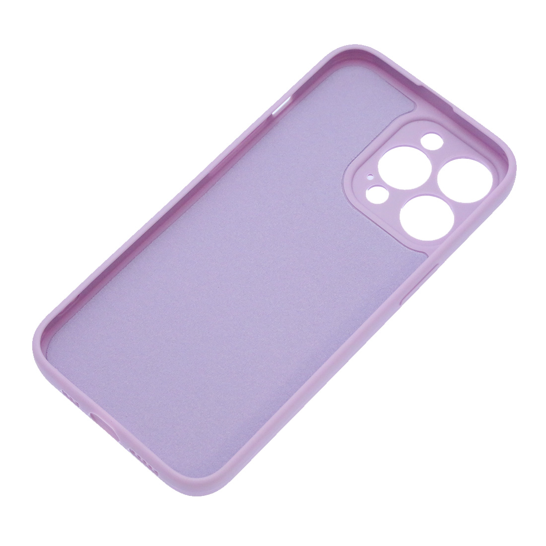 Чехол накладка для APPLE iPhone 13 Pro, силикон, бархат, цвет сиреневый