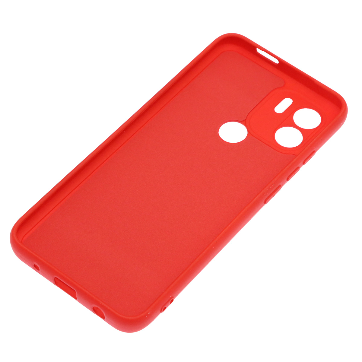 Чехол накладка NANO для Redmi A1 Plus, Redmi A2 Plus, POCO C51, силикон, бархат, цвет красный