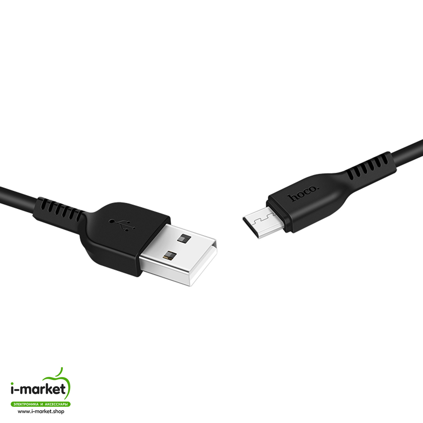Кабель Micro USB HOCO X13 Easy, 2.4А, длина 1 метр, цвет черный.