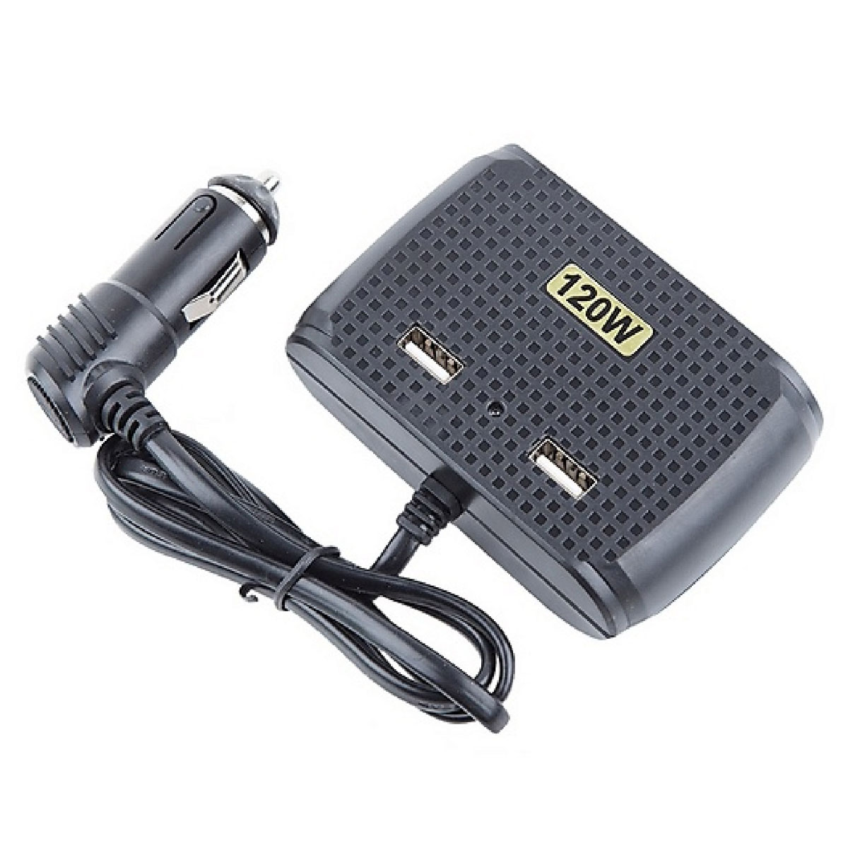 Автомобильный разветвитель OLESSON 1512, 120W, 12/24V, 3 выхода, цвет черный