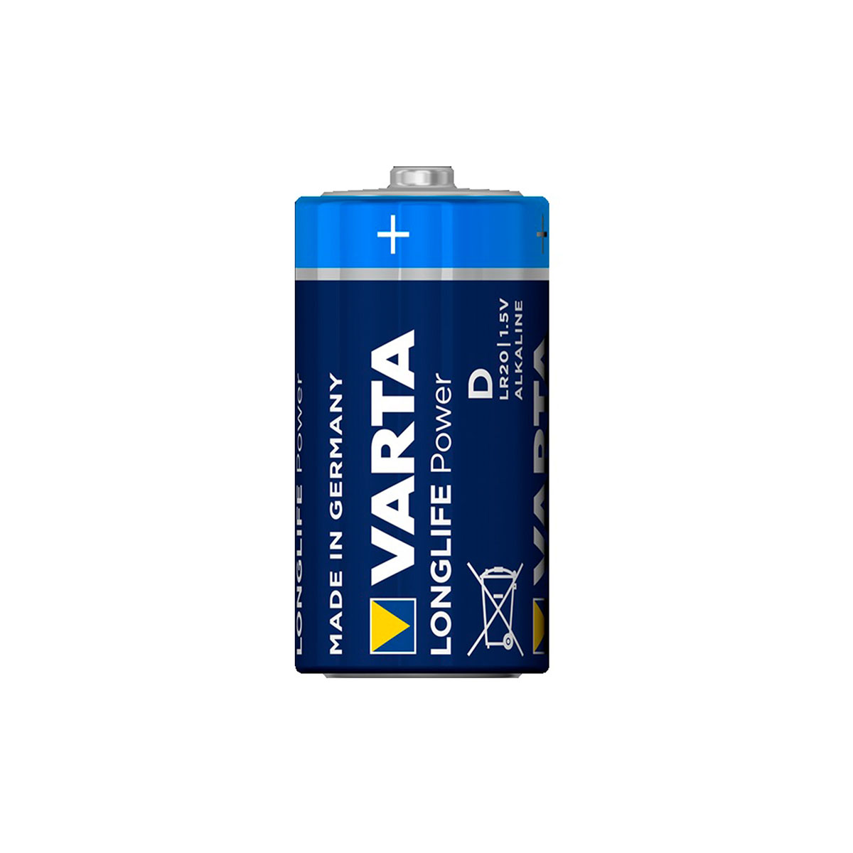 Батарейка VARTA LONGLIFE POWER (HIGH ENERGY) D 1.5V LR20, подходит для газовых колонок, фонарей, игрушек
