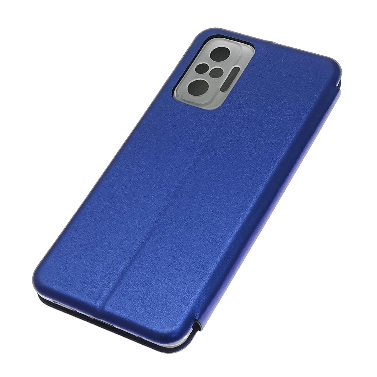 Чехол книжка STYLISH для XIAOMI Redmi Note 10 Pro, экокожа, визитница, цвет синий