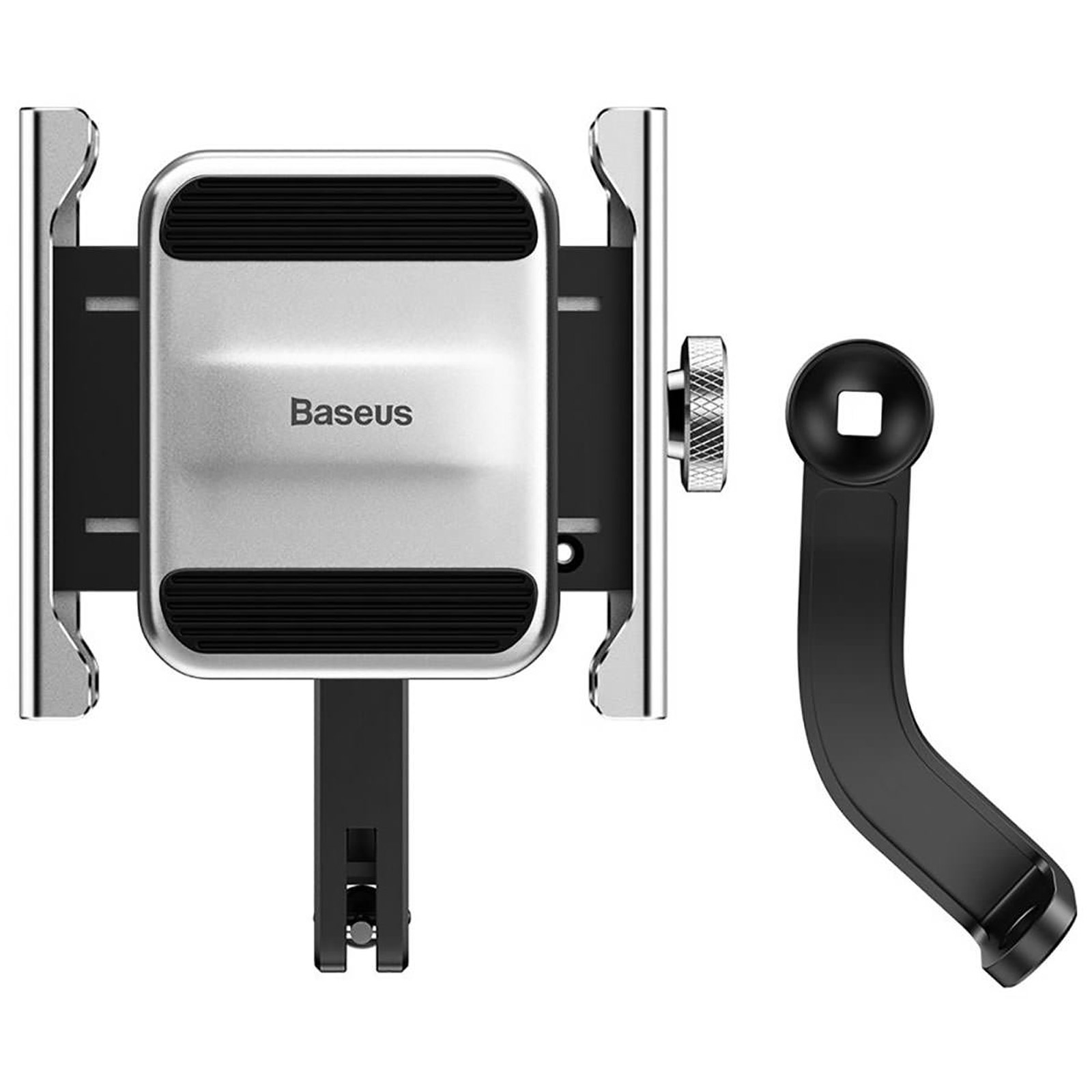 Держатель на руль для телефона на велосипед BASEUS Knight Motorcycle holder, цвет серебристый (распродажа -30%)