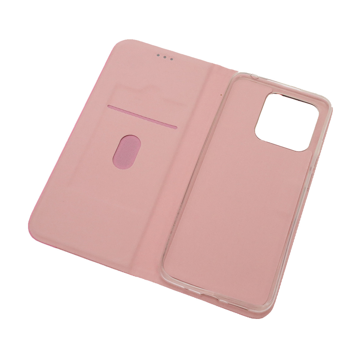 Чехол книжка MESH для XIAOMI Redmi 10C, XIAOMI POCO C40, текстиль, силикон, бархат, визитница, цвет розовый