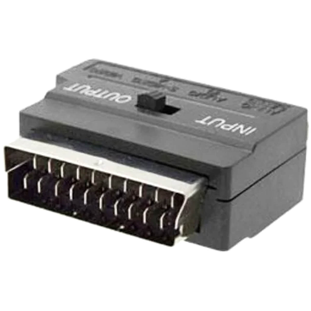 Переходник SCART-3 RCA, переключатель, цвет черный