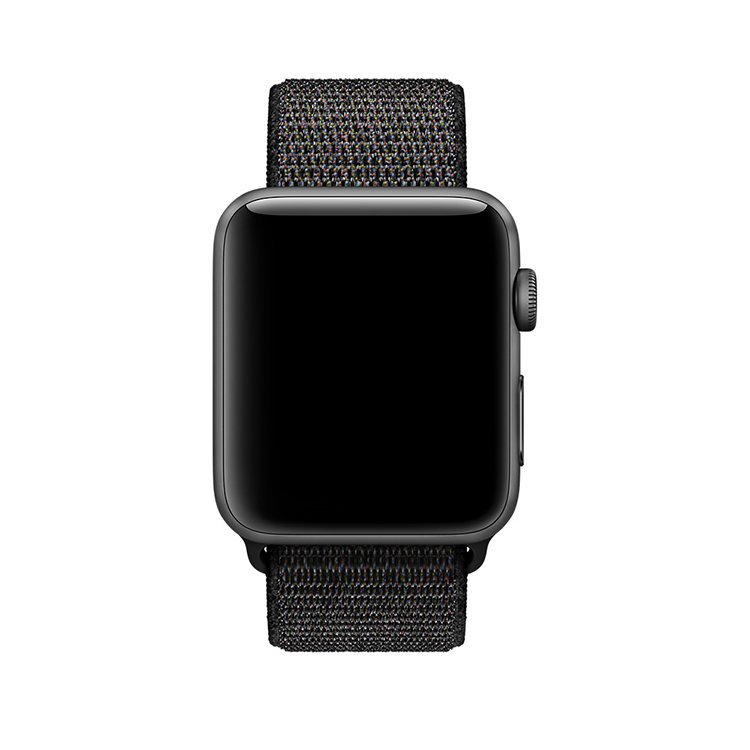 Ремешок для часов Apple Watch (38-40 мм), нейлон, цвет темно-серый