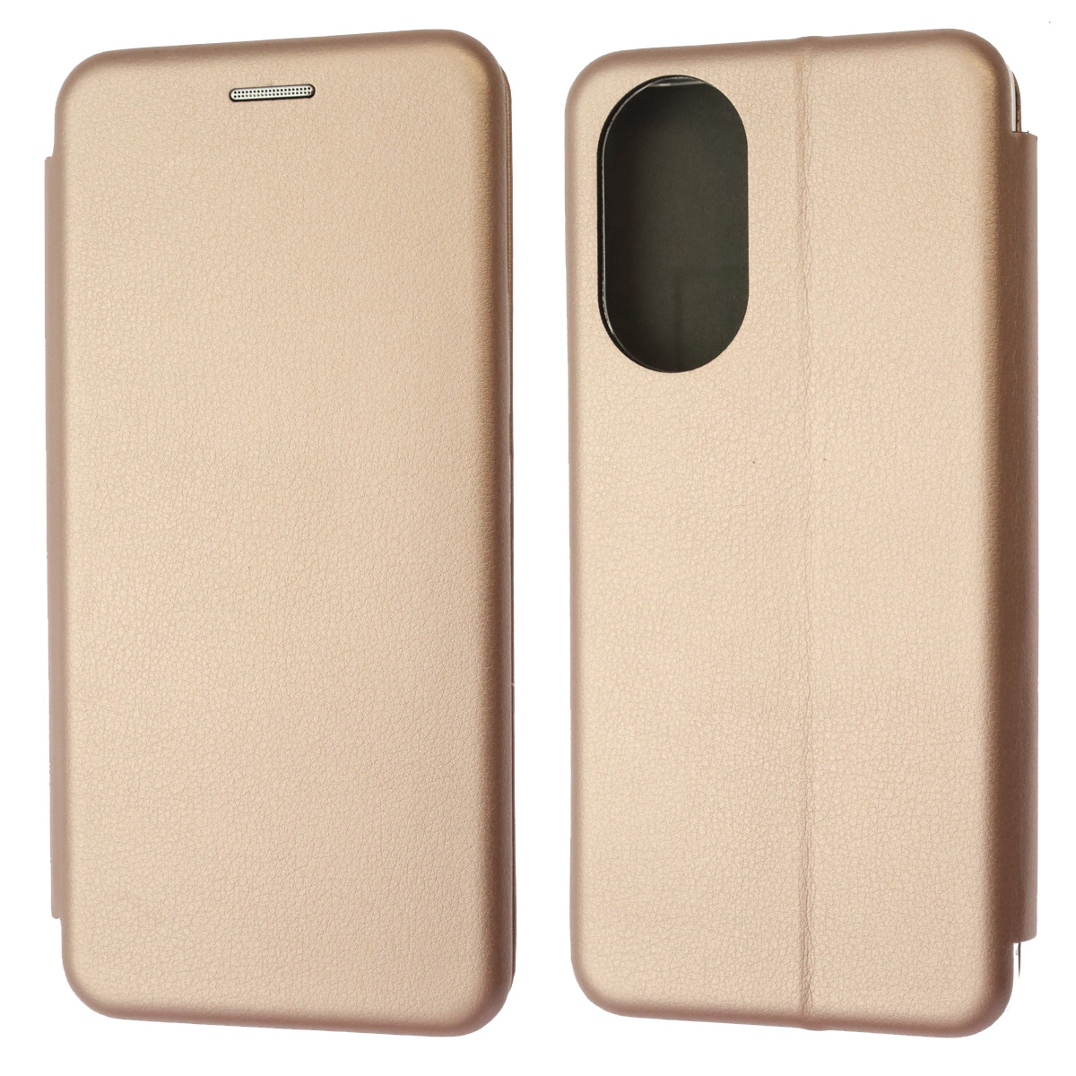 Чехол книжка STYLISH для HUAWEI Honor 50, Nova 9, экокожа, визитница, цвет розовое золото