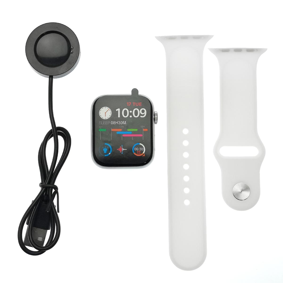 Умные часы и фитнес браслет SMART Watch series 6, цвет серебристый (-70%)