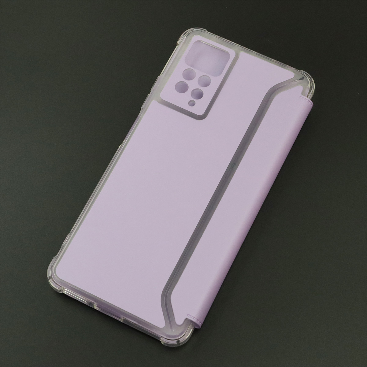 Чехол книжка для XIAOMI Redmi Note 11 Pro, Redmi Note 11 Pro 5G, экокожа, визитница, цвет сиреневый