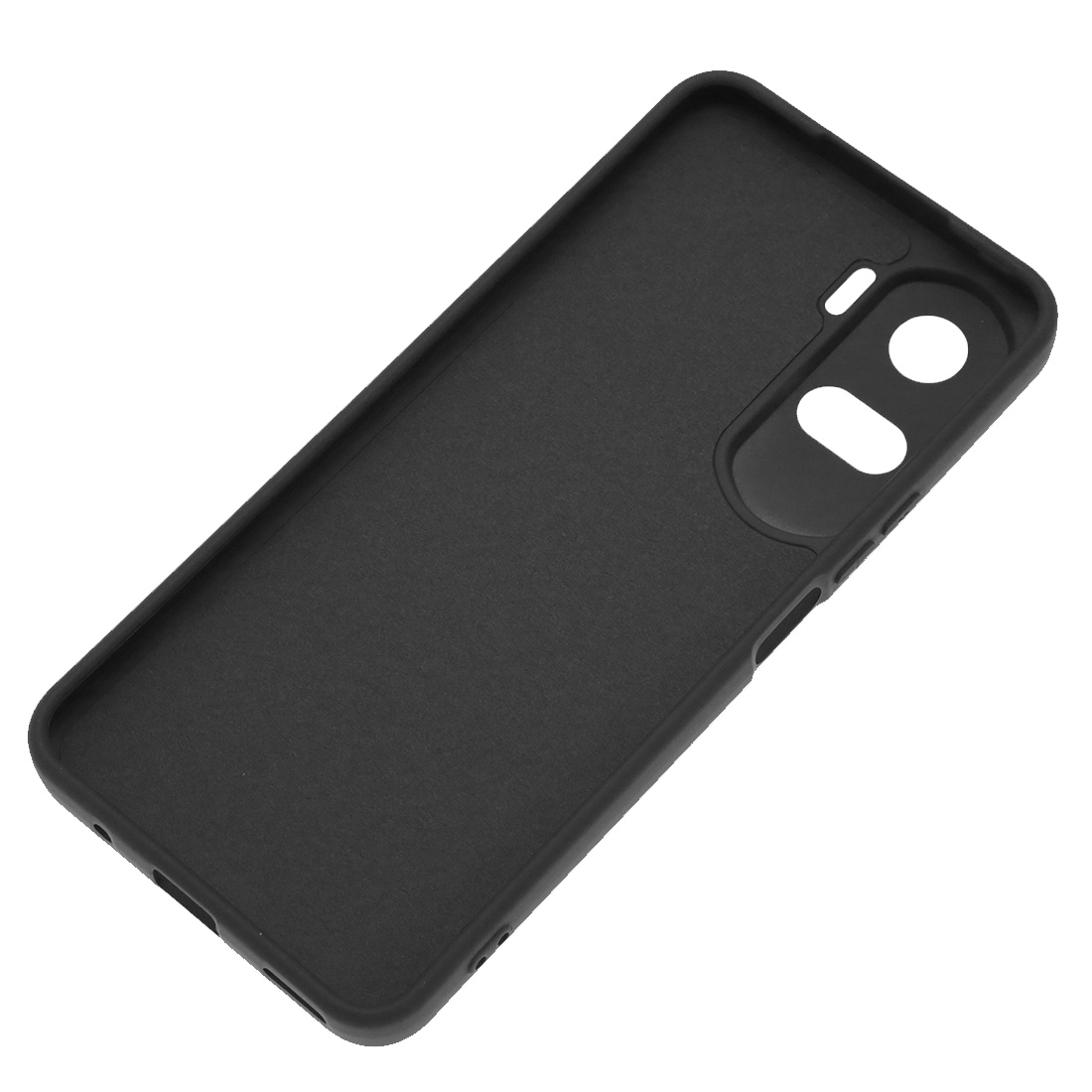 Чехол накладка Silicon Cover для Honor 90 Lite, защита камеры, силикон, бархат, цвет черный