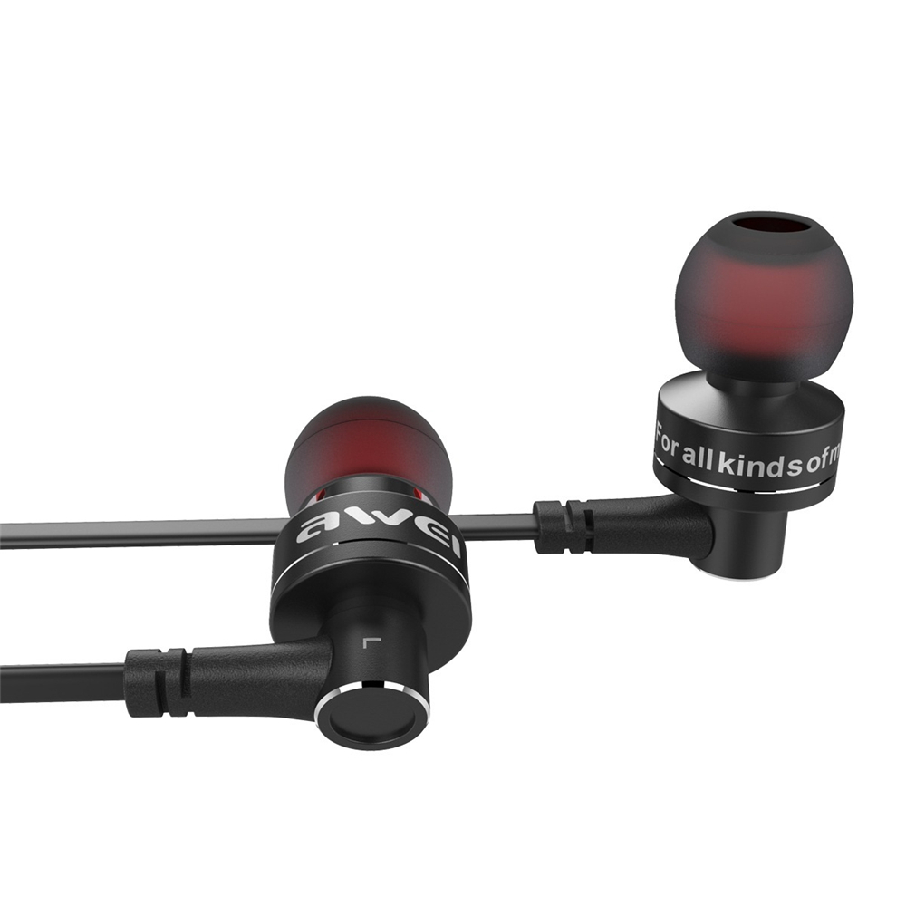 Гарнитура (наушники с микрофоном) беспроводная, Awei B990BL, цвет черный.