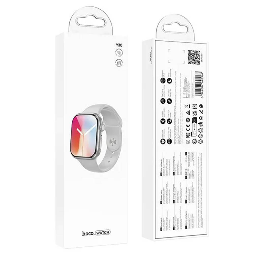 Смарт часы HOCO Y30 Smart sports watch (call version), цвет серебристый