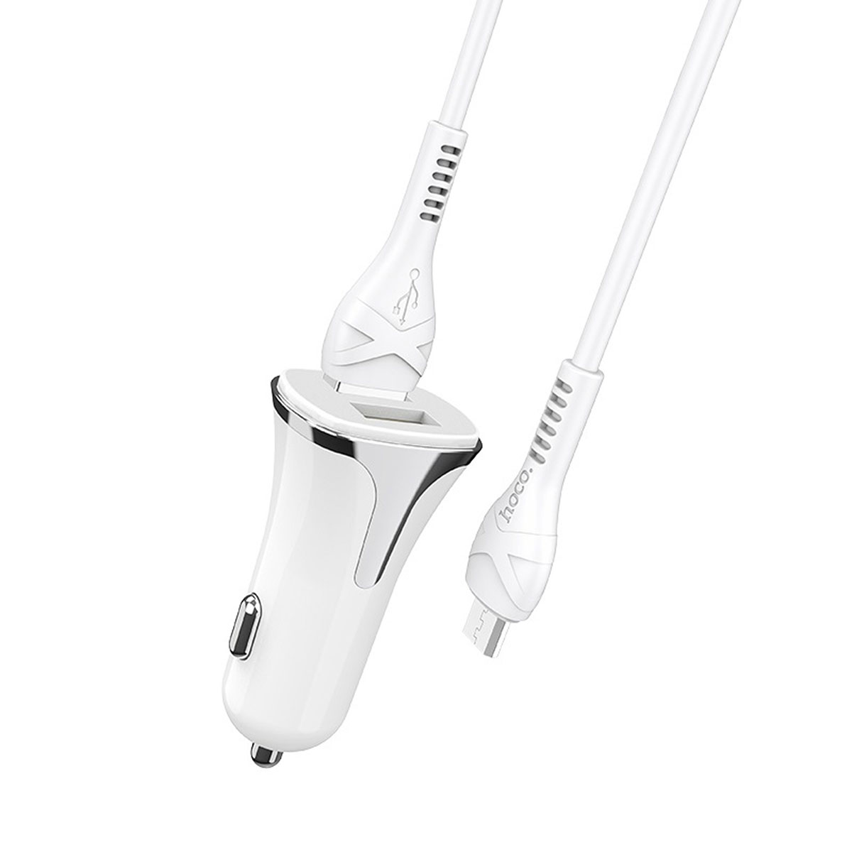HOCO Z31 Universe автомобильное зарядное устройство QC3.0 2xUSB, 3.4А, набор с кабелем Micro USB длиной 1 метр, цвет белый. HOCO Z31 Universe автомобильное зарядное устройство QC3.0 2xUSB, 3.4А, набор с кабелем Micro USB длиной 1 метр, цвет белый.