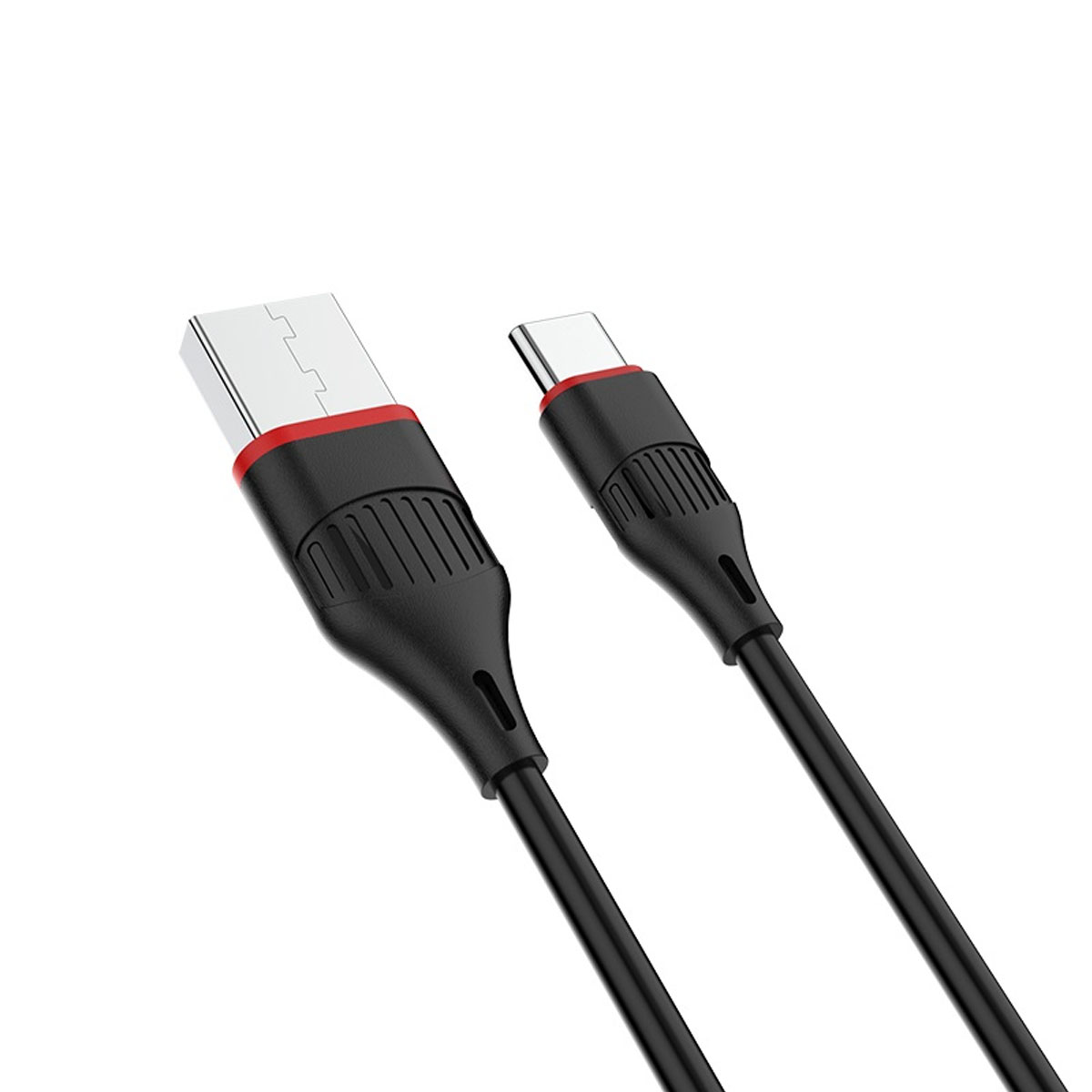 Кабель BOROFONE BX17 Enjoy USB Type C, длина 1 метр, 2A, силикон, цвет черный