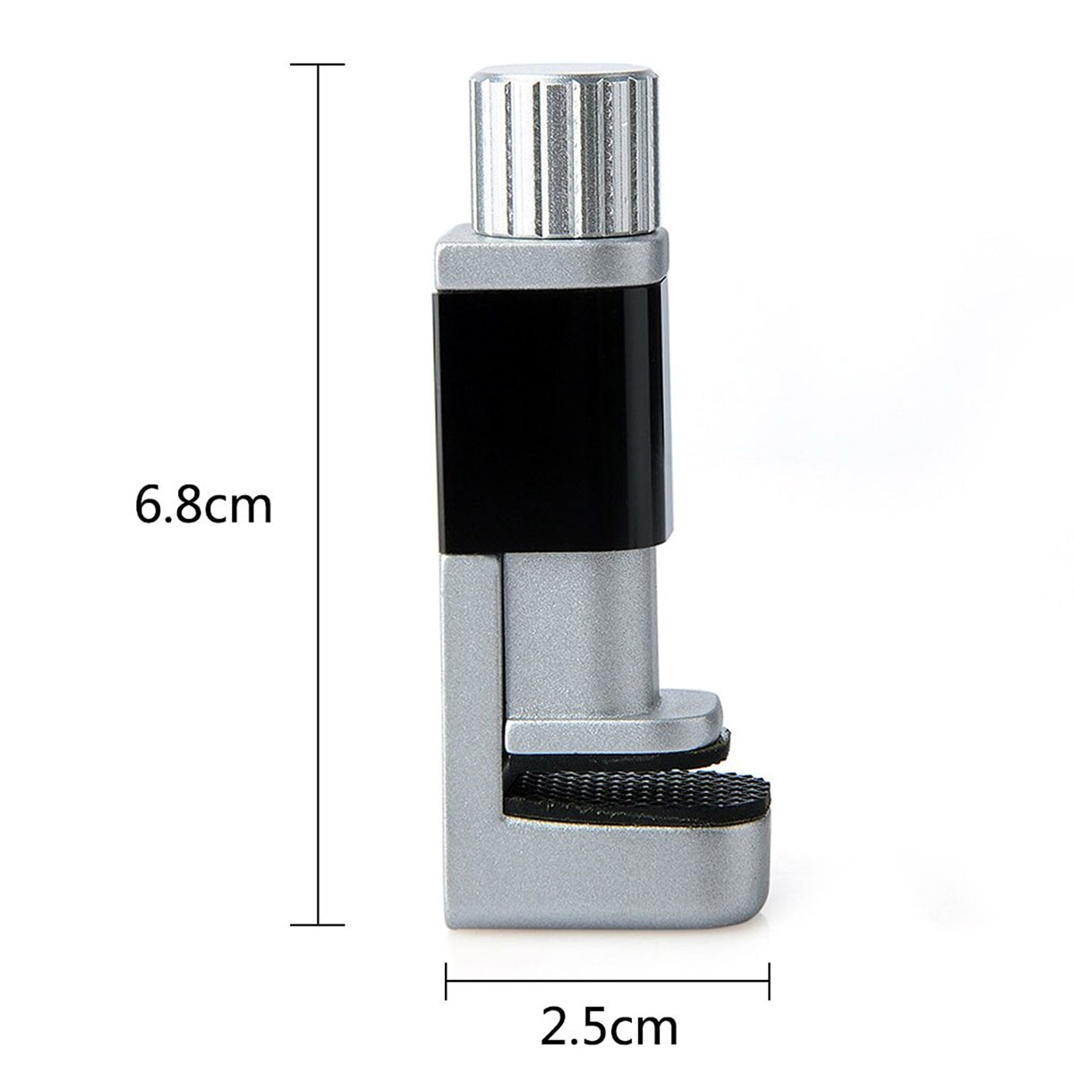 Струбцина, зажим для фиксации дисплея Pholder 2.0, в комплекте 1 шт, цвет черно-серый